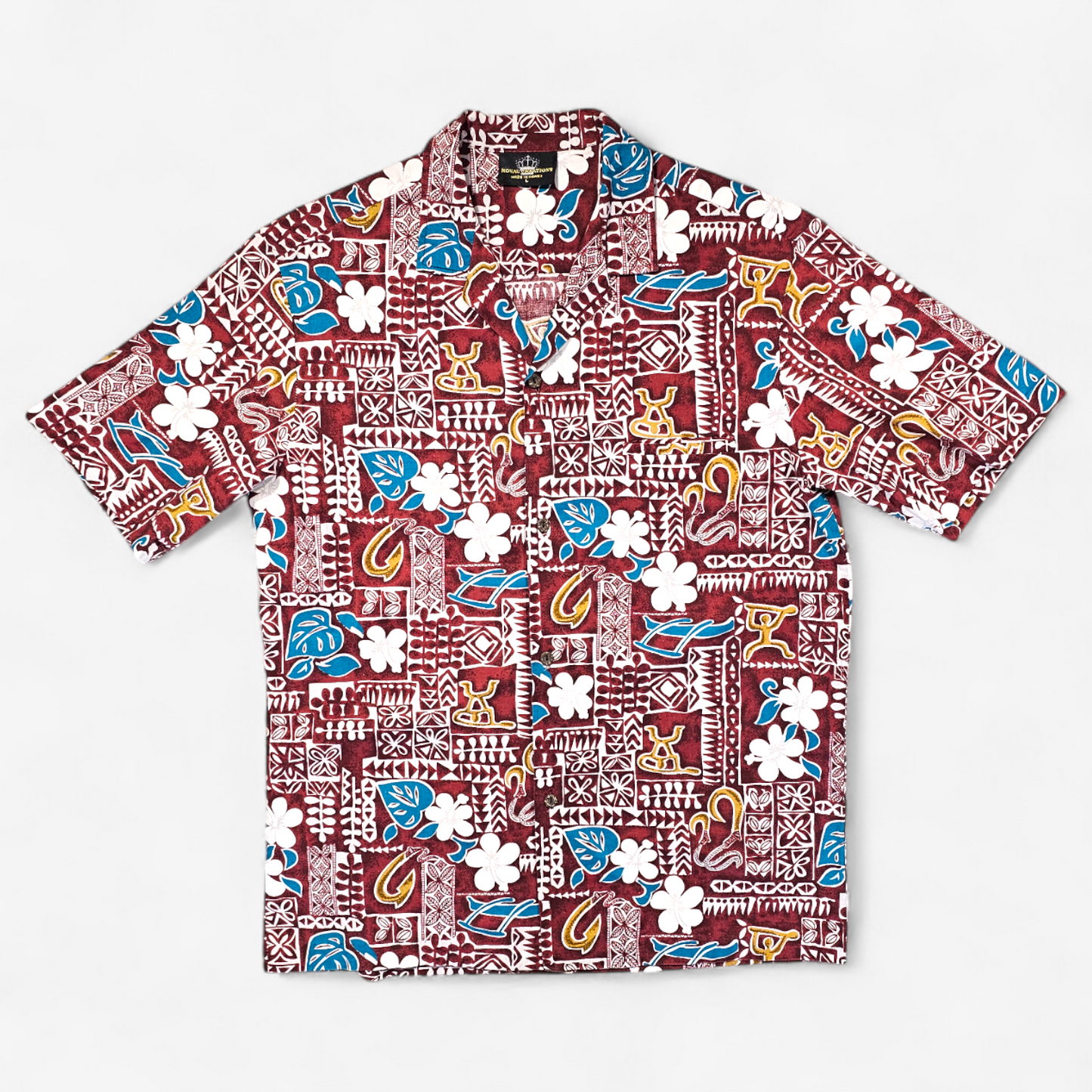 Hawaiian Shirt Vintage Royal Creations - Made in USA Hawaii