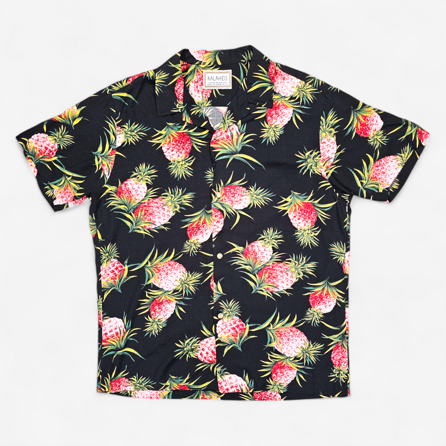 Hawaiian Rayon Shirt Vintage 1980's Kalaheo - Made in Hawaii USA