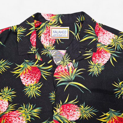 Hawaiian Rayon Shirt Vintage 1980's Kalaheo - Made in Hawaii USA (L)