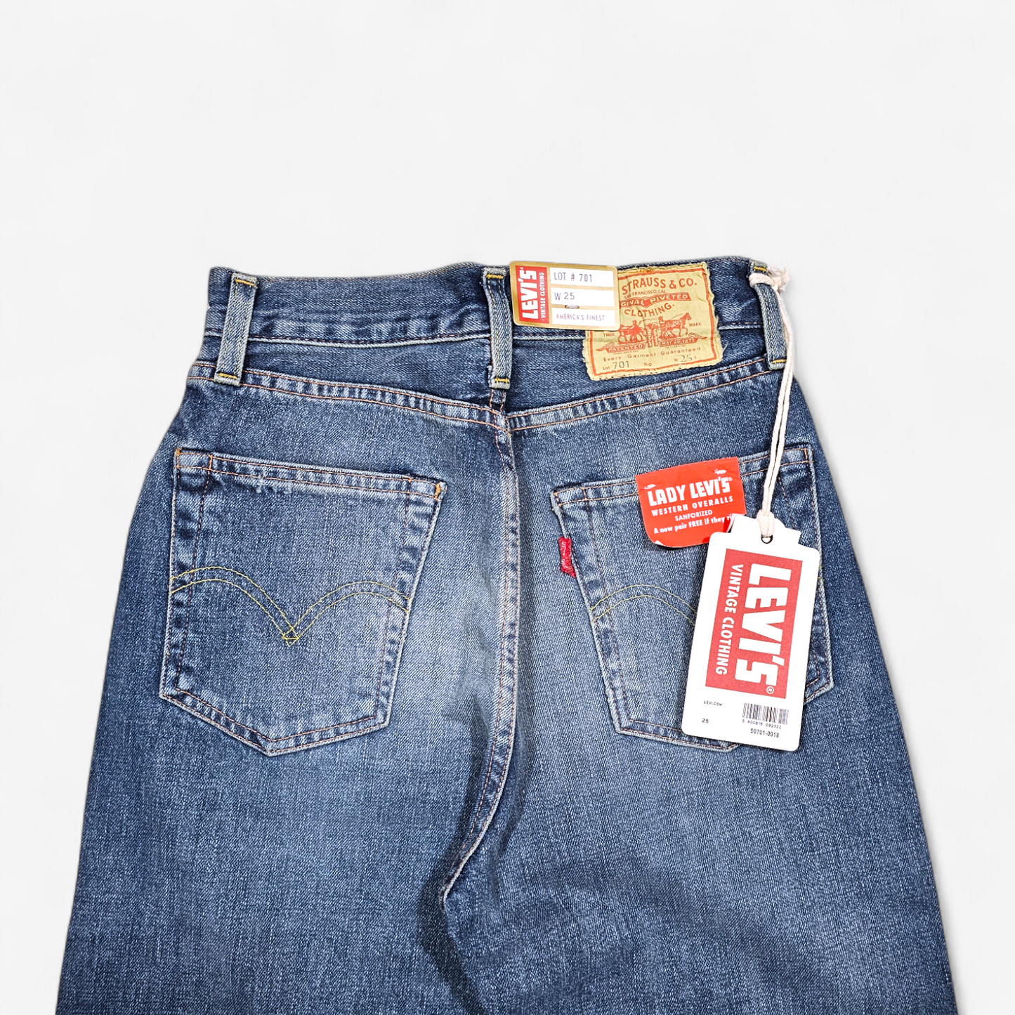 Jean LVC Levi's Vintage Clothing 701 1950s - Big E Selvedge (W25)