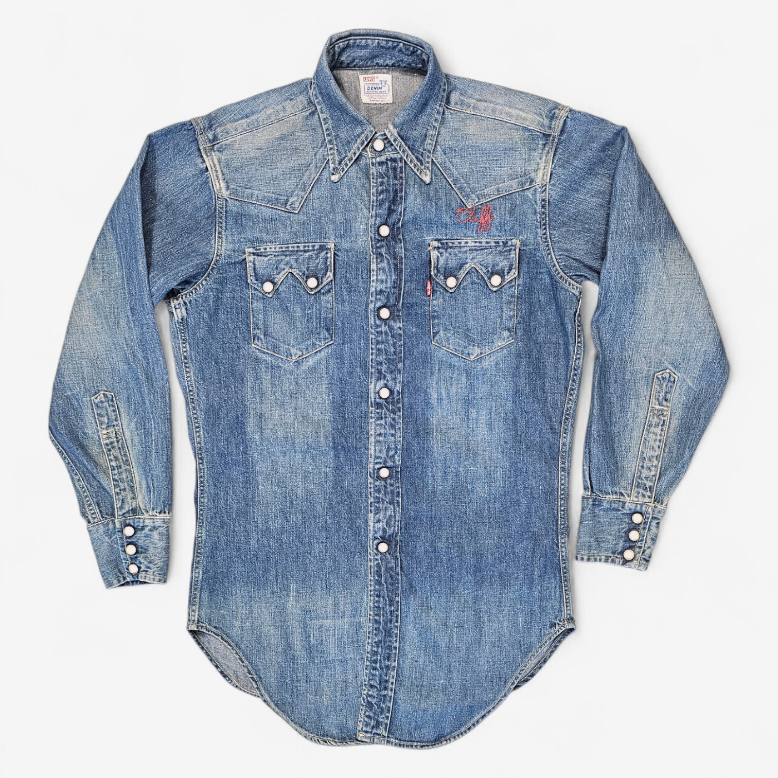 Chemise LVC Levi's Vintage Clothing Sawtooth Valencia Street - Made in USA Big E