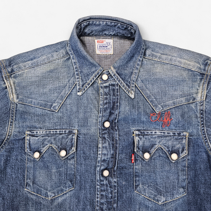 Chemise LVC Levi's Vintage Clothing Sawtooth Valencia Street - Made in USA Big E (XS)