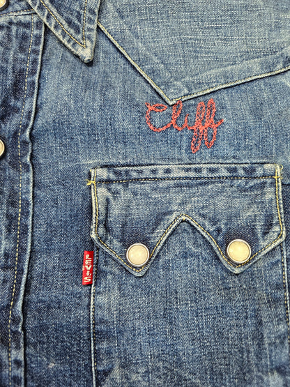 Chemise LVC Levi's Vintage Clothing Sawtooth Valencia Street - Made in USA Big E (XS)
