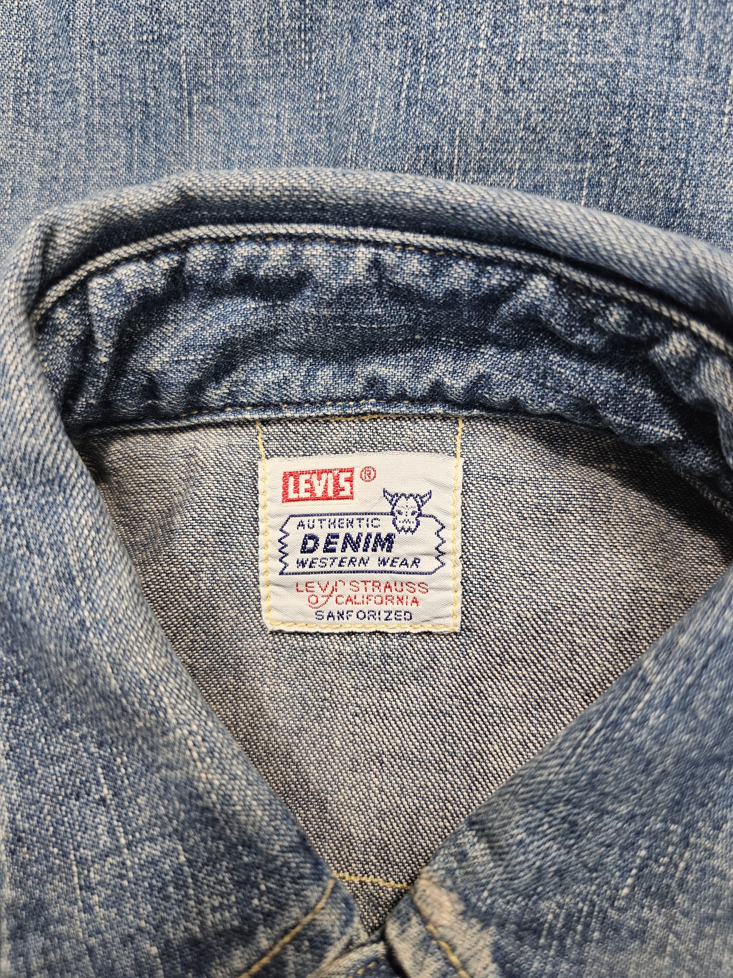 Chemise LVC Levi's Vintage Clothing Sawtooth Valencia Street - Made in USA Big E (XS)