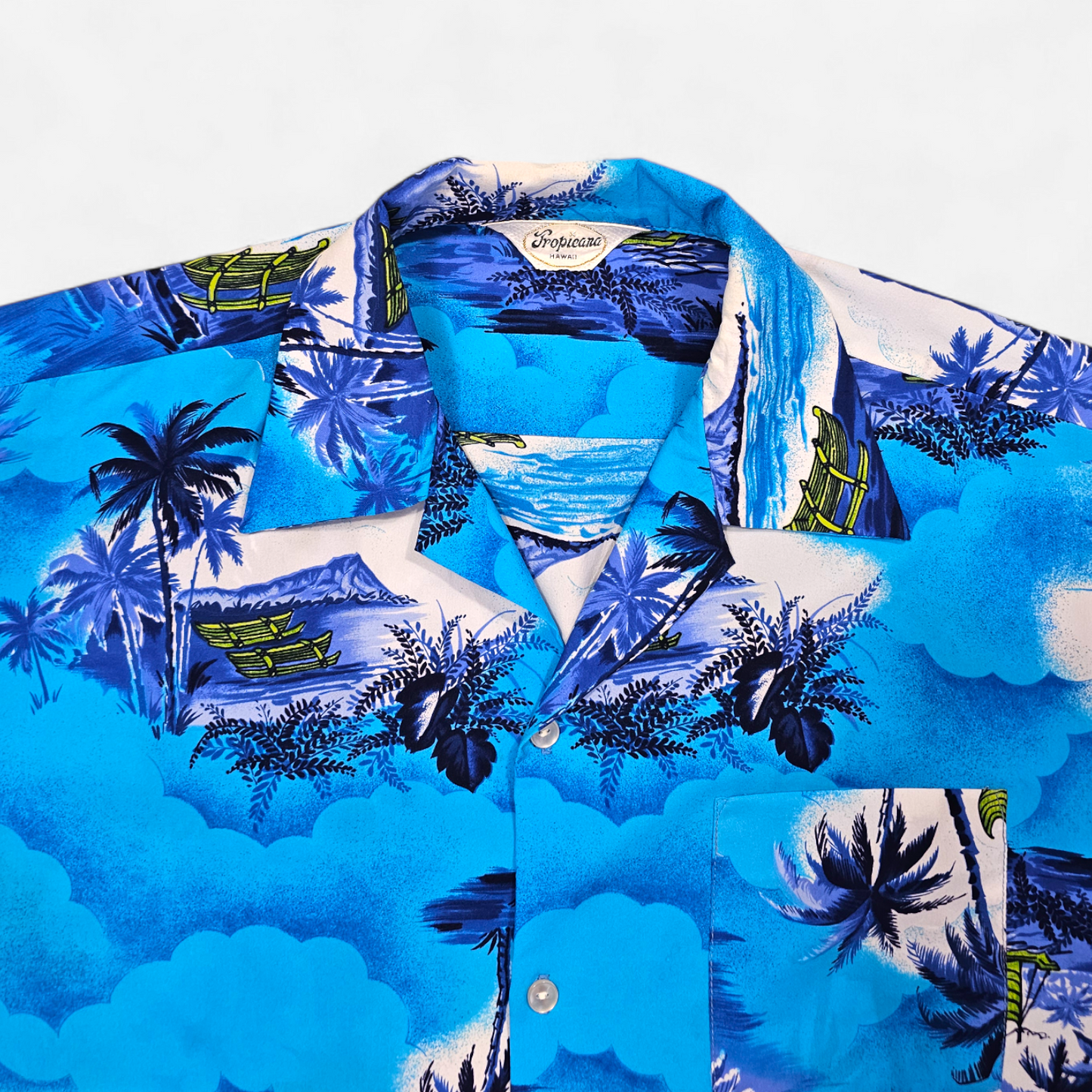 Hawaiian Shirt Vintage 60's Tropicana - Made in USA (XL)