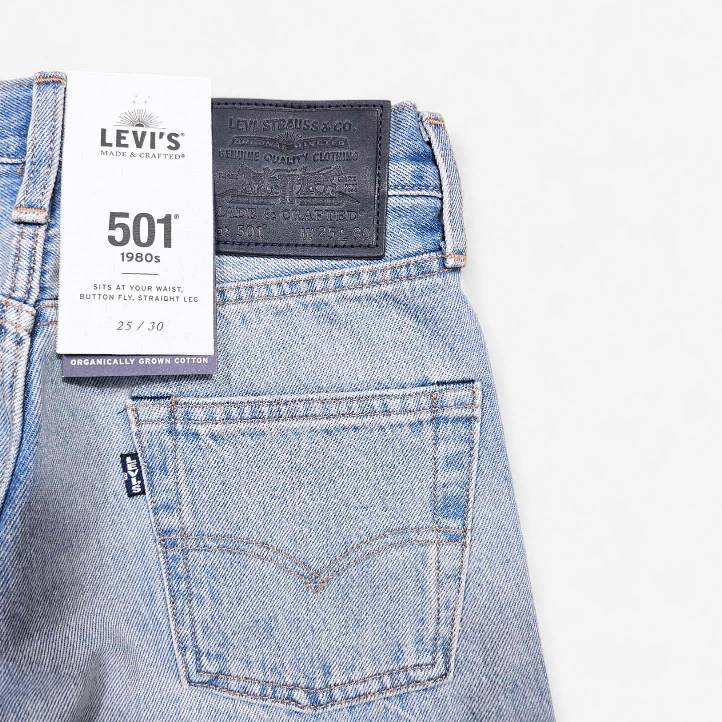 Jean Levi's Made&Crafted 501 1980s - Selvedge Big E (W25L30)