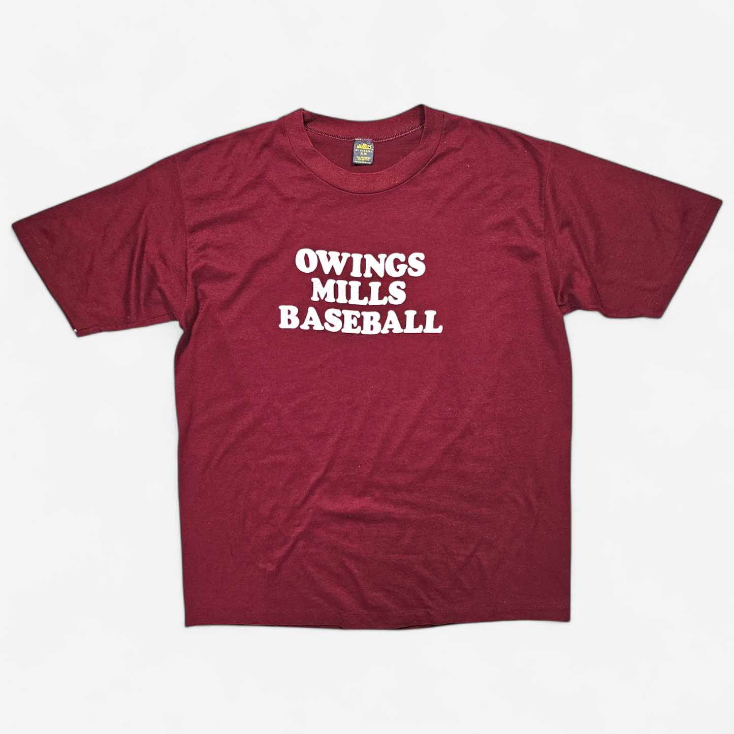 T-shirt Vintage 80's Owings Mills Baseball - Made in USA Single Stitch