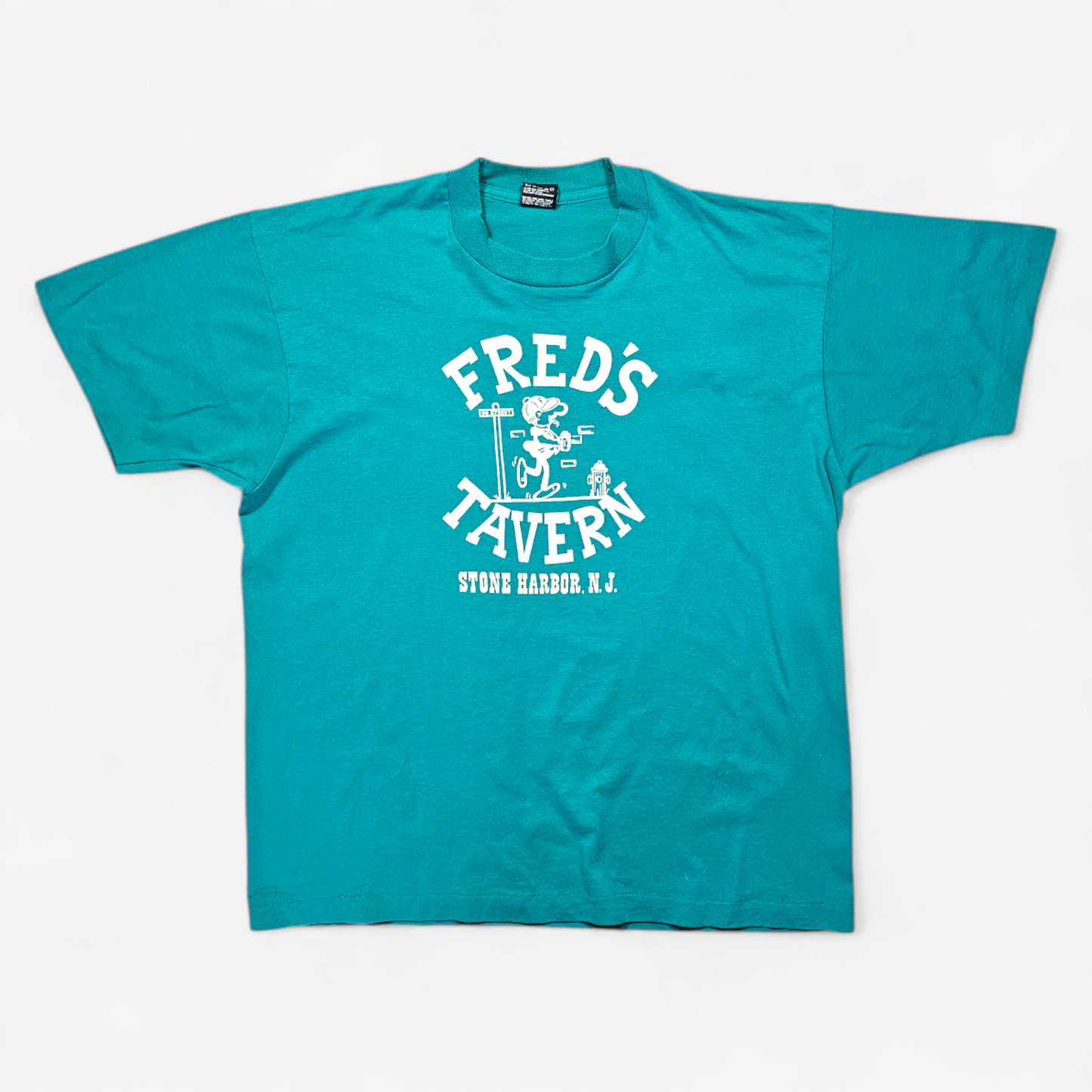 T-shirt Vintage 80's 90's Fred's Tavern - Made in USA Single Stitch