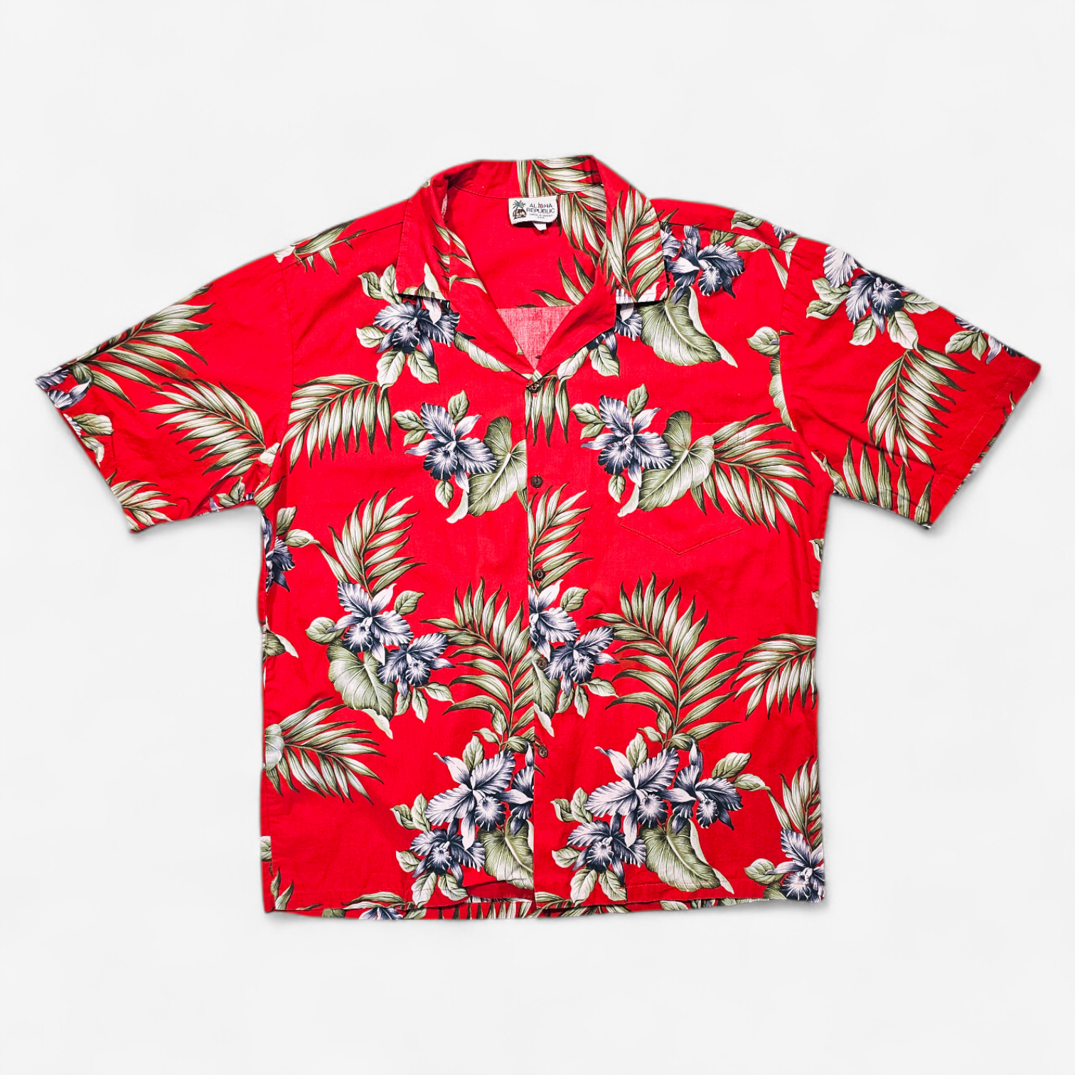 Hawaiian Shirt Vintage Aloha Republic - Made in Hawaii USA