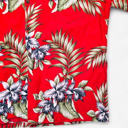 Hawaiian Shirt Vintage Aloha Republic - Made in USA Hawaii (XL)