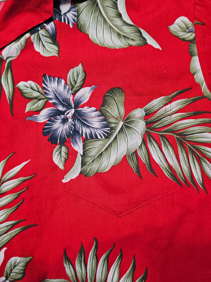 Hawaiian Shirt Vintage Aloha Republic - Made in USA Hawaii (XL)