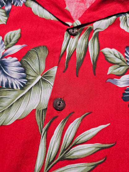 Hawaiian Shirt Vintage Aloha Republic - Made in USA Hawaii (XL)