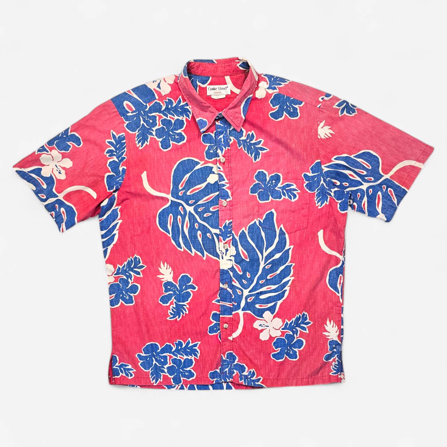 Hawaiian Shirt Vintage 80's Cooke Street Monstera - Made in Hawaii USA