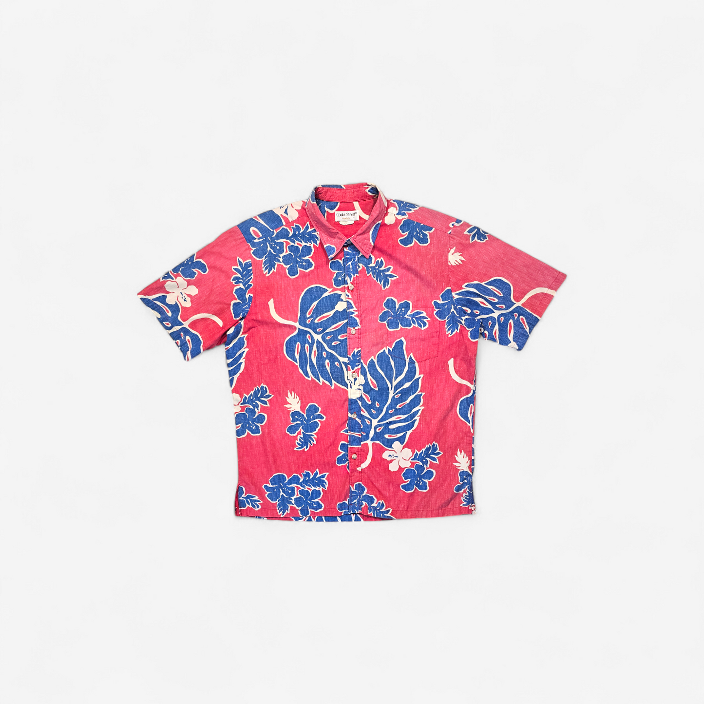 Hawaiian Shirt Vintage 80's Cooke Street Monstera - Made in Hawaii USA