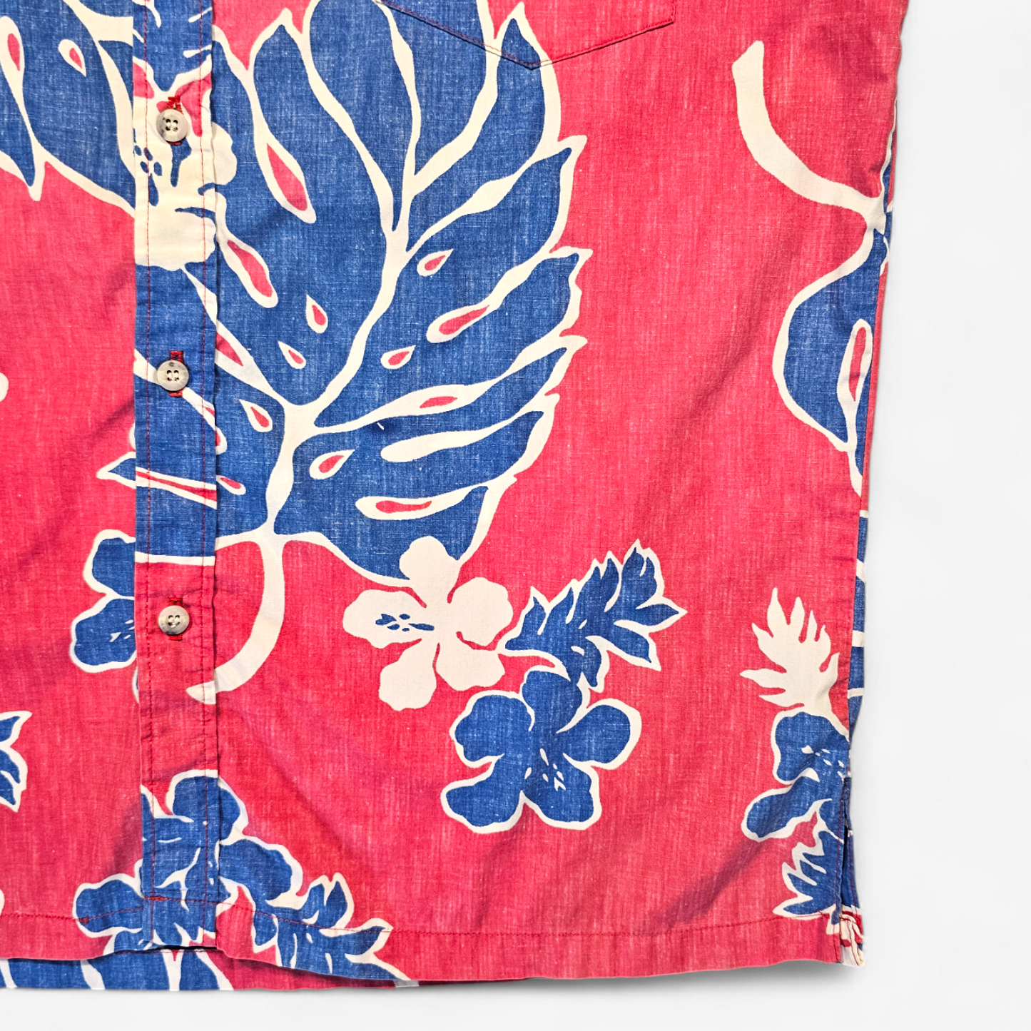Hawaiian Shirt Vintage 80's Cooke Street Monstera - Made in USA (XL)