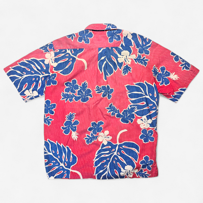 Hawaiian Shirt Vintage 80's Cooke Street Monstera - Made in USA (XL)