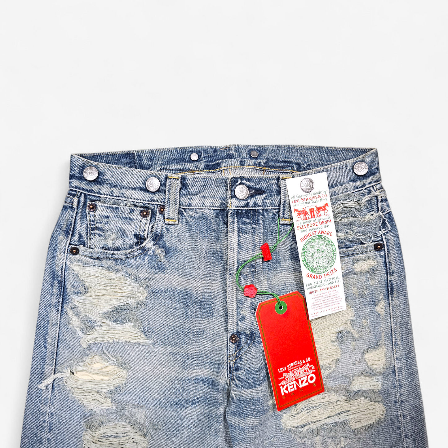 Jean Levi's x Kenzo 1933 501 Distressed - Made in Japan Selvedge (W26L30, W27L30)