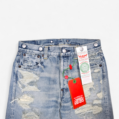 Jean Levi's x Kenzo 1933 501 Distressed - Made in Japan Selvedge (W26L30, W27L30)