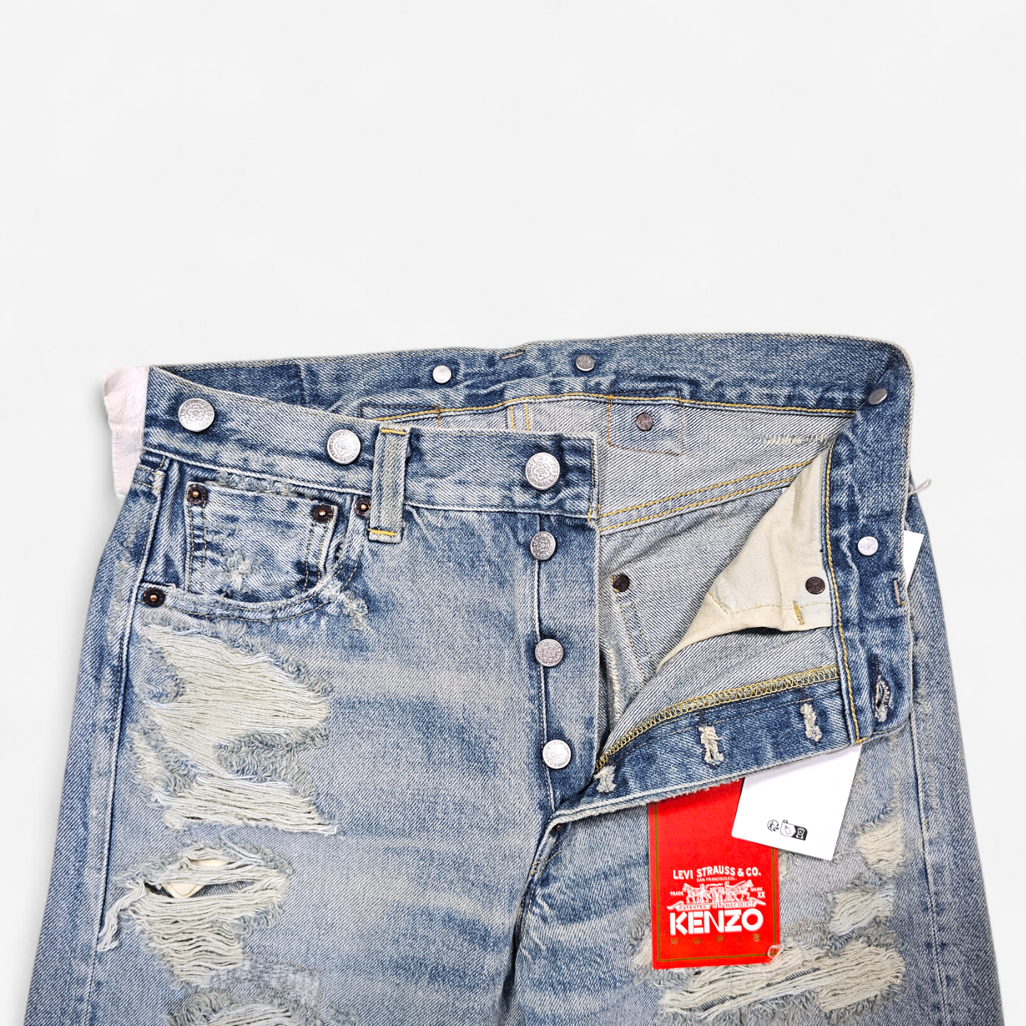Jean Levi's x Kenzo 1933 501 Distressed - Made in Japan Selvedge (W26L30, W27L30)