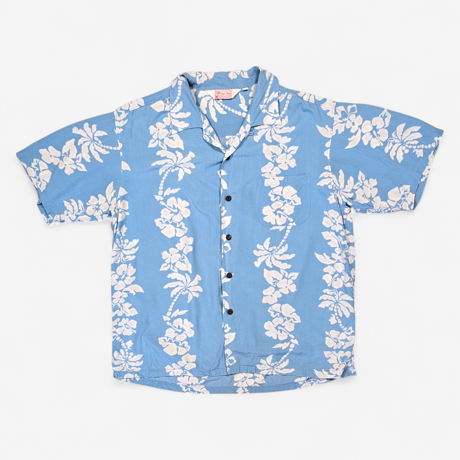 Hawaiian Rayon Shirt Vintage Japanese Jungle Storm