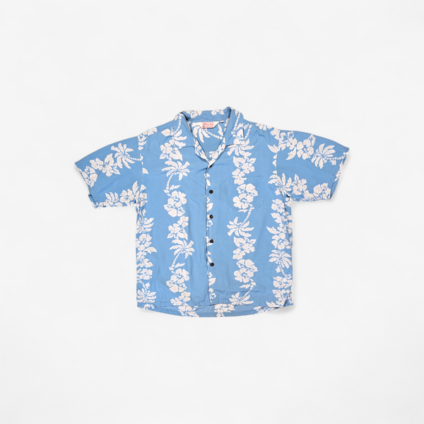 Hawaiian Rayon Shirt Vintage Japanese Jungle Storm