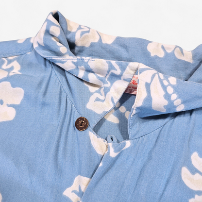 Hawaiian Rayon Shirt Vintage Japanese Jungle Storm (L)