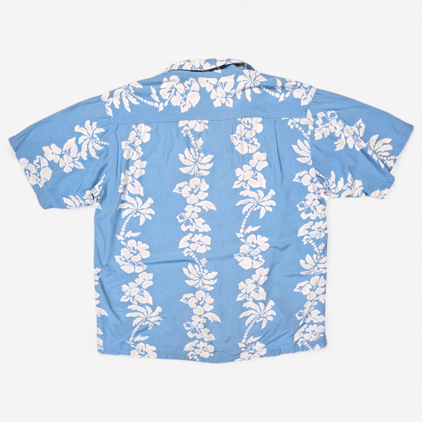 Hawaiian Rayon Shirt Vintage Japanese Jungle Storm (L)
