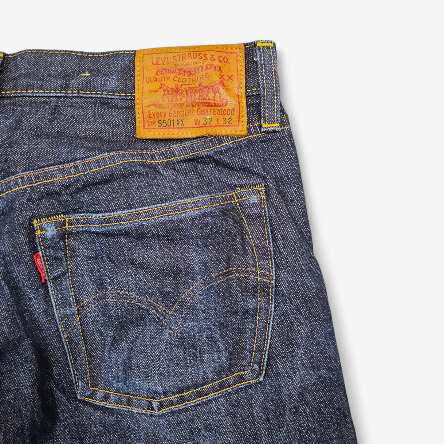 Jean Levi's Vintage Clothing S501 XX 1944 - Brut Selvedge Big E (W29L32)