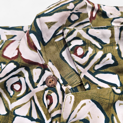 Hawaiian Rayon Shirt Vintage Iolani - Made in USA (S)
