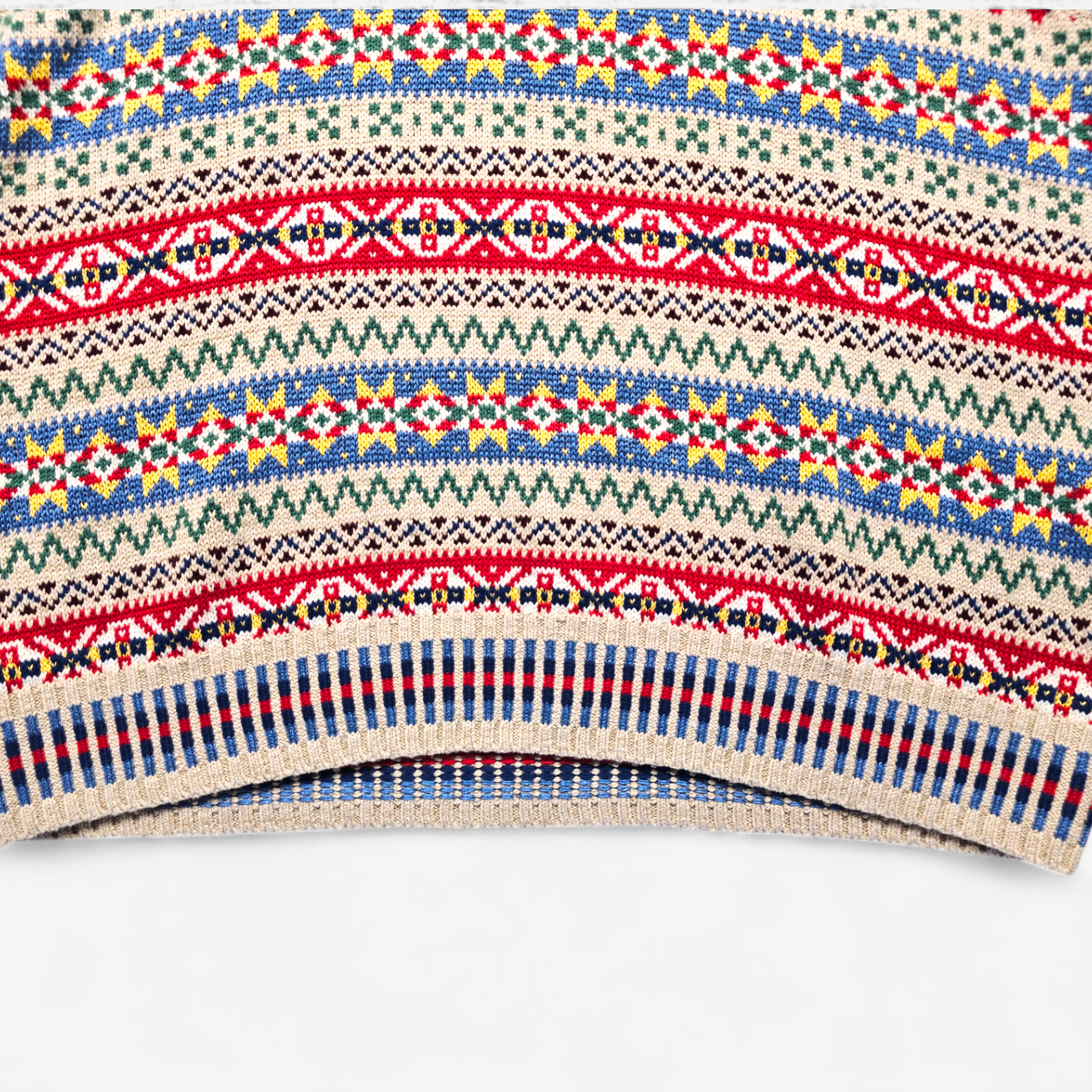 Polo Ralph Lauren Fair Isle Sweater Vest - Cotton Linen (XXL)
