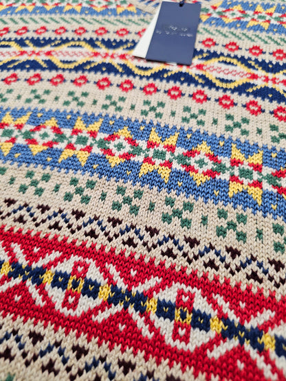 Polo Ralph Lauren Fair Isle Sweater Vest - Cotton Linen (XXL)