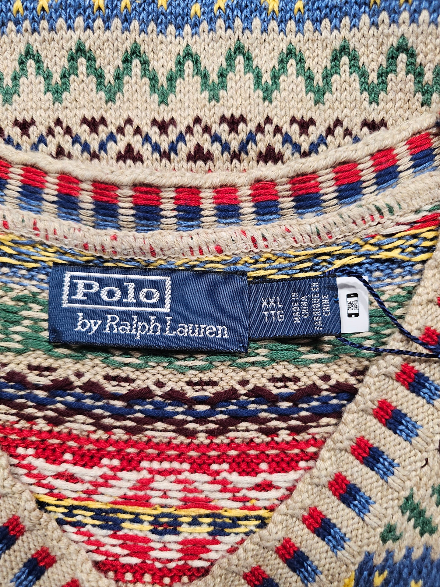 Polo Ralph Lauren Fair Isle Sweater Vest - Cotton Linen (XXL)