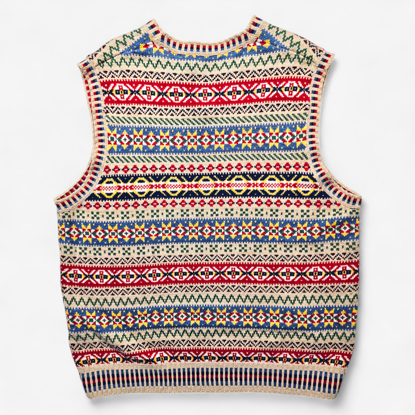 Polo Ralph Lauren Fair Isle Sweater Vest - Cotton Linen (XXL)