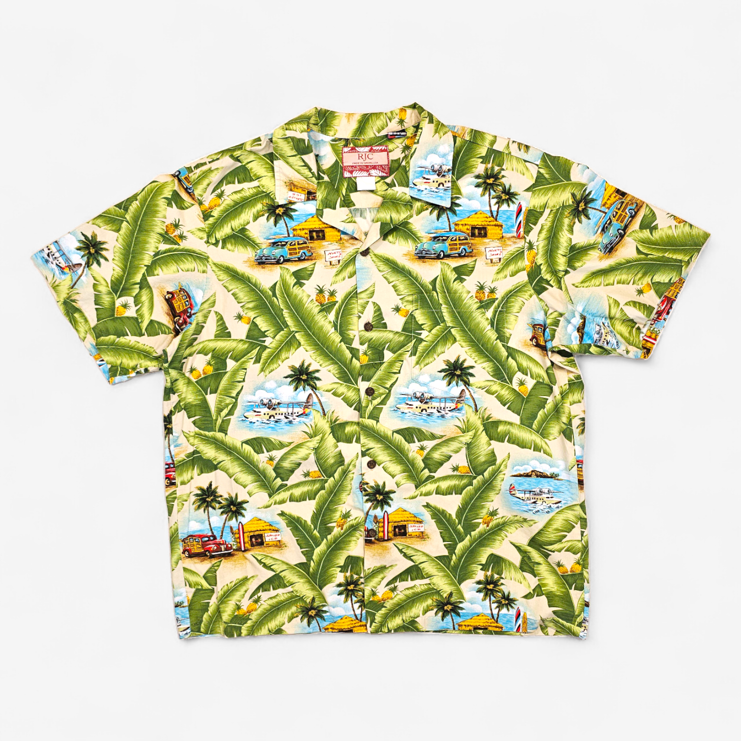 Hawaiian Shirt Vintage RJC - Made in Hawaii USA
