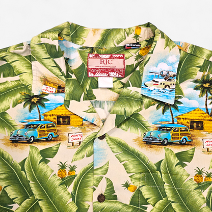 Hawaiian Shirt Vintage RJC - Made in USA (L)