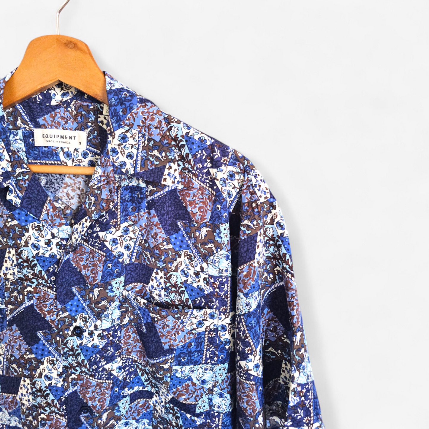 Chemise Vintage 80's 90's Deadstock Rayonne Equipment - Made in France (S)