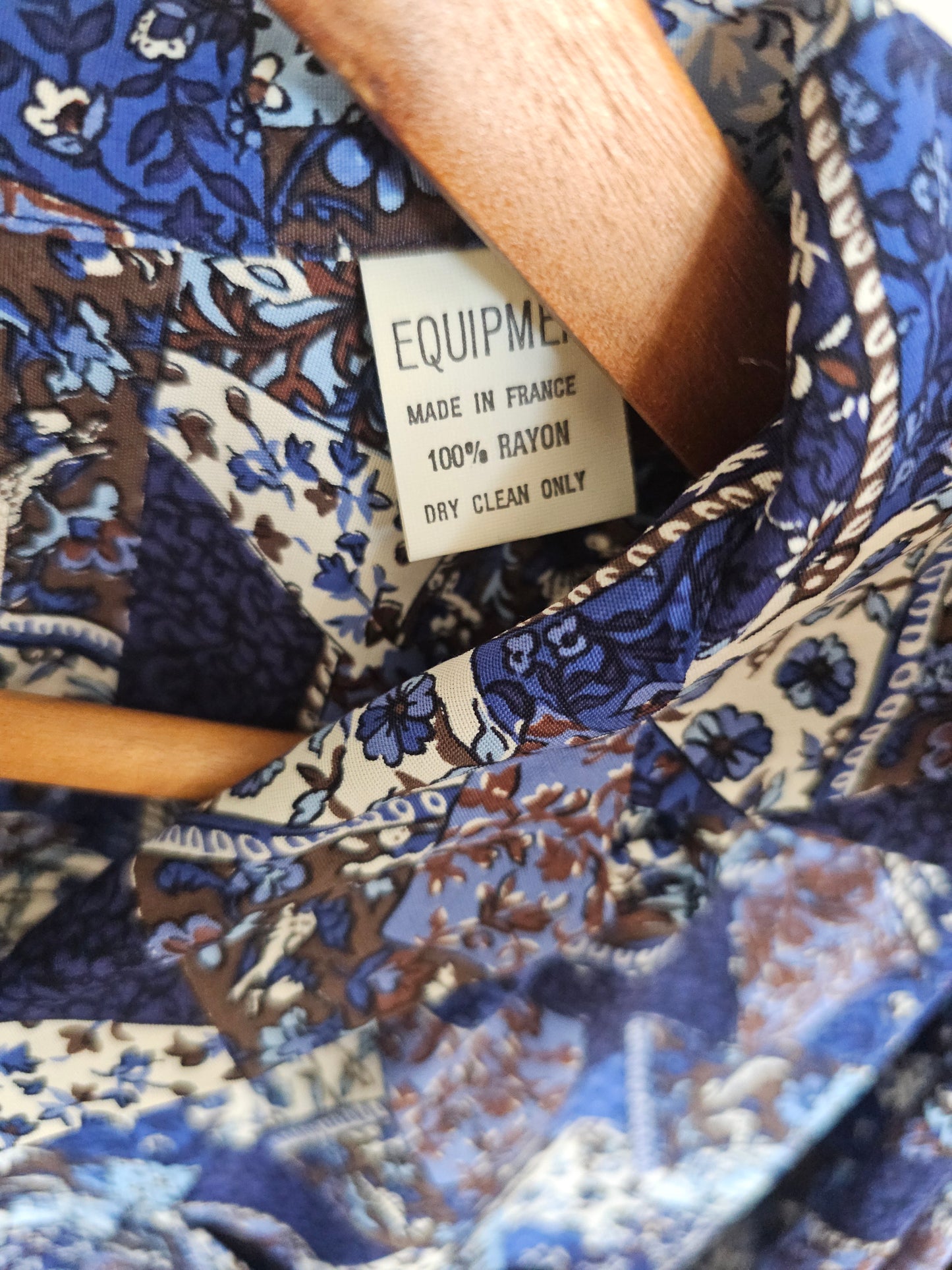 Chemise Vintage 80's 90's Deadstock Rayonne Equipment - Made in France (S)