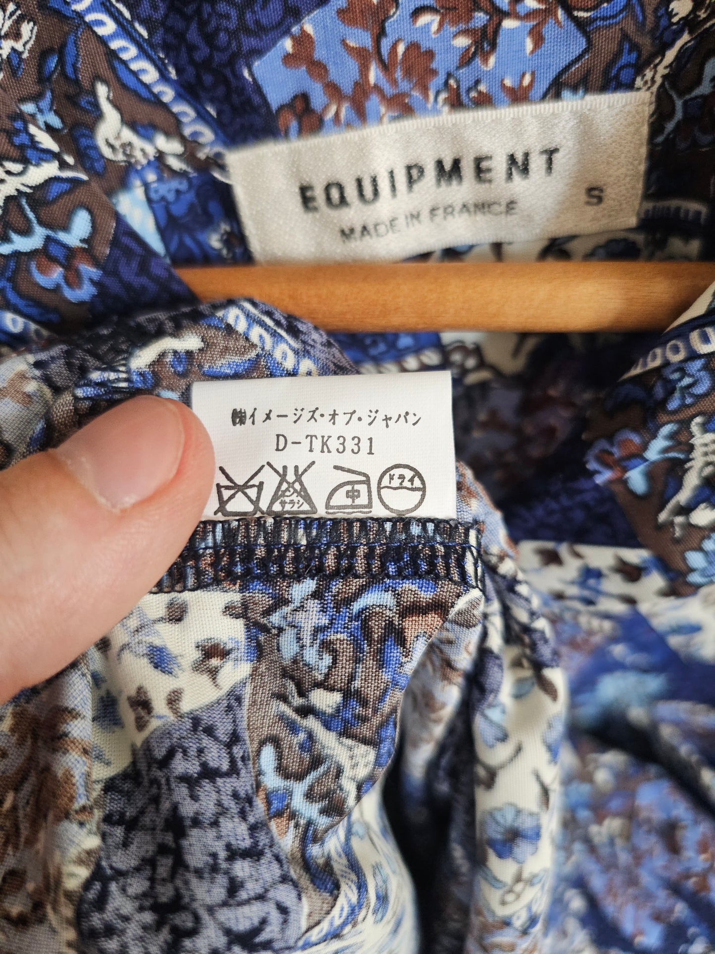Chemise Vintage 80's 90's Deadstock Rayonne Equipment - Made in France (S)