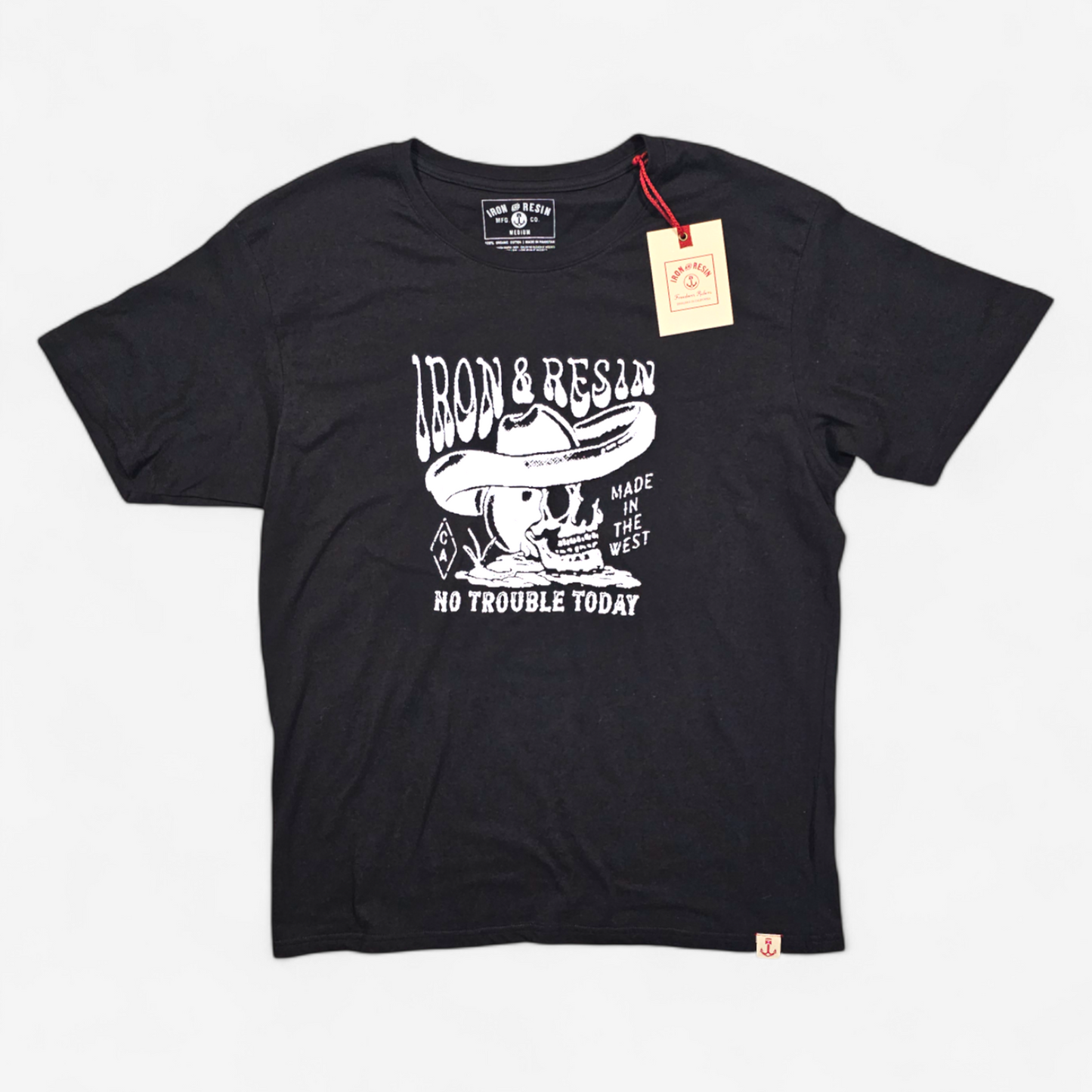 Iron & Resin "No Trouble Today" T-Shirt (M)