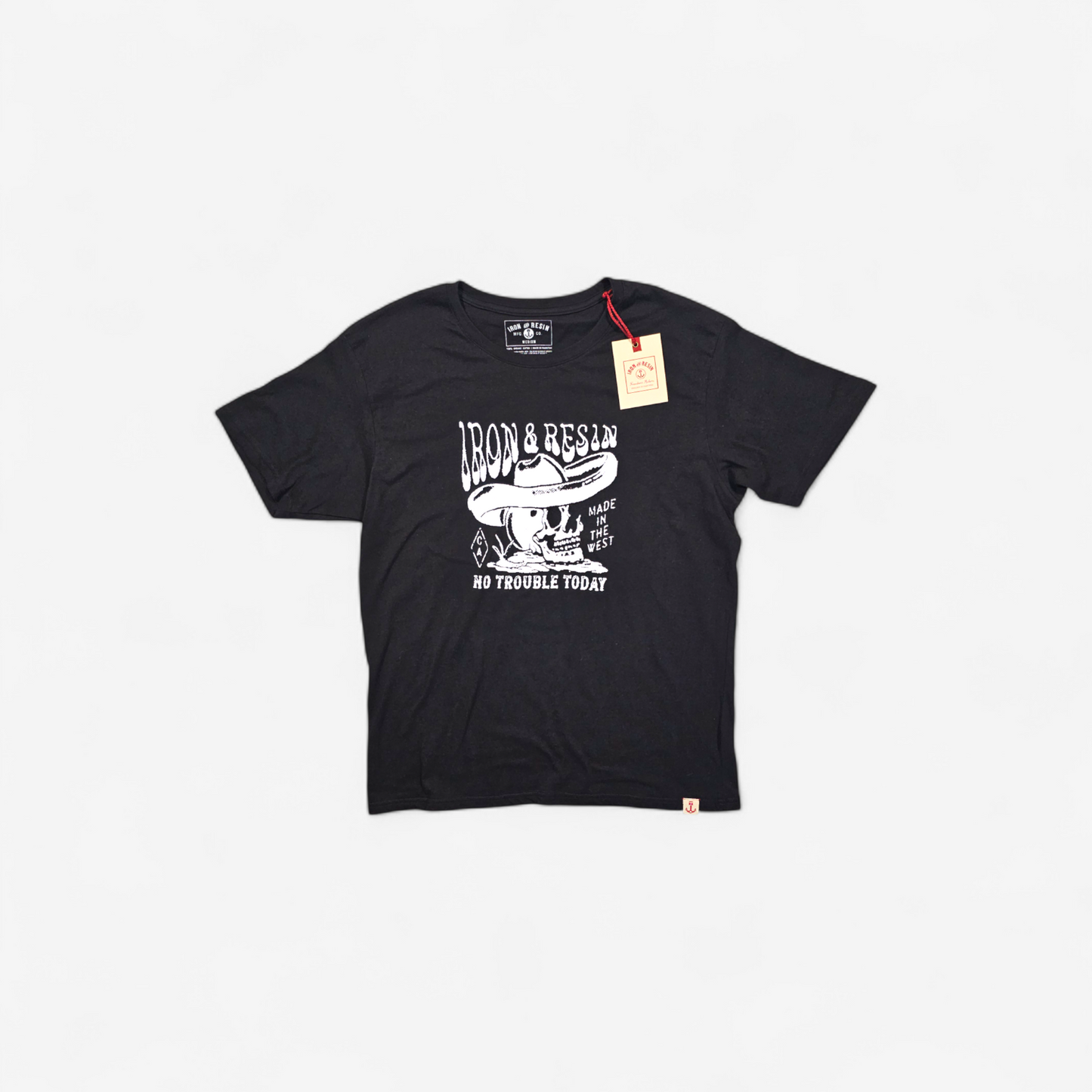 T-shirt Iron & Resin No Trouble Today M
