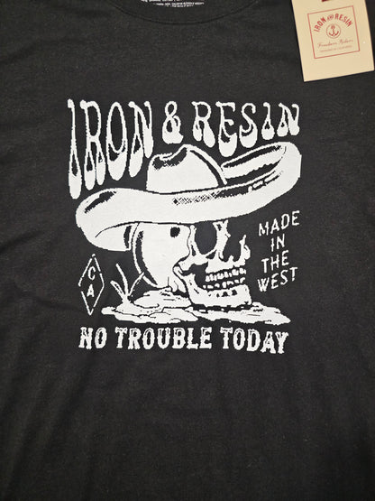 Iron & Resin "No Trouble Today" T-Shirt (M)