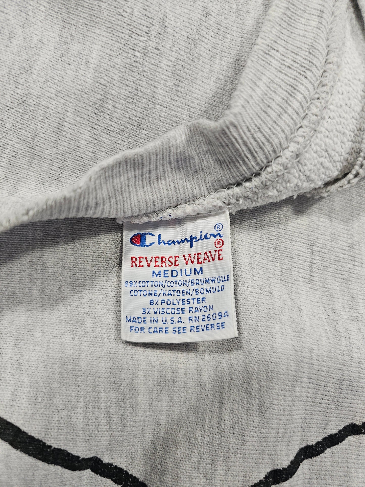 Sweat Vintage Champion Reverse Weave Tri Blend MIT Crew - Made in USA (M)