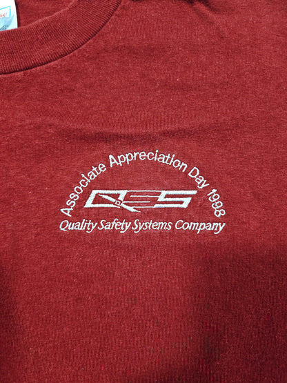 T-shirt Vintage 90's Quality Safety Systems Company - Made in USA (XL)