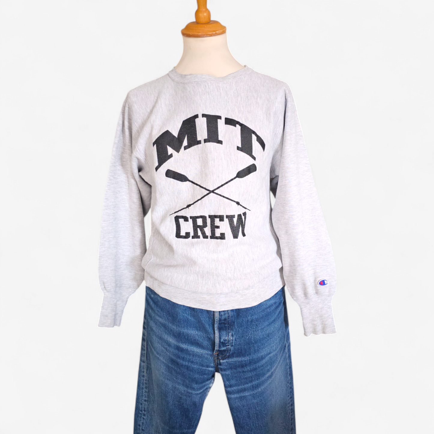 Sweat Vintage Champion Reverse Weave Tri Blend MIT Crew - Made in USA