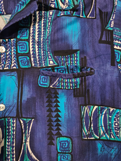 Hawaiian Shirt Vintage 60's Tropicana - Made in USA (M)