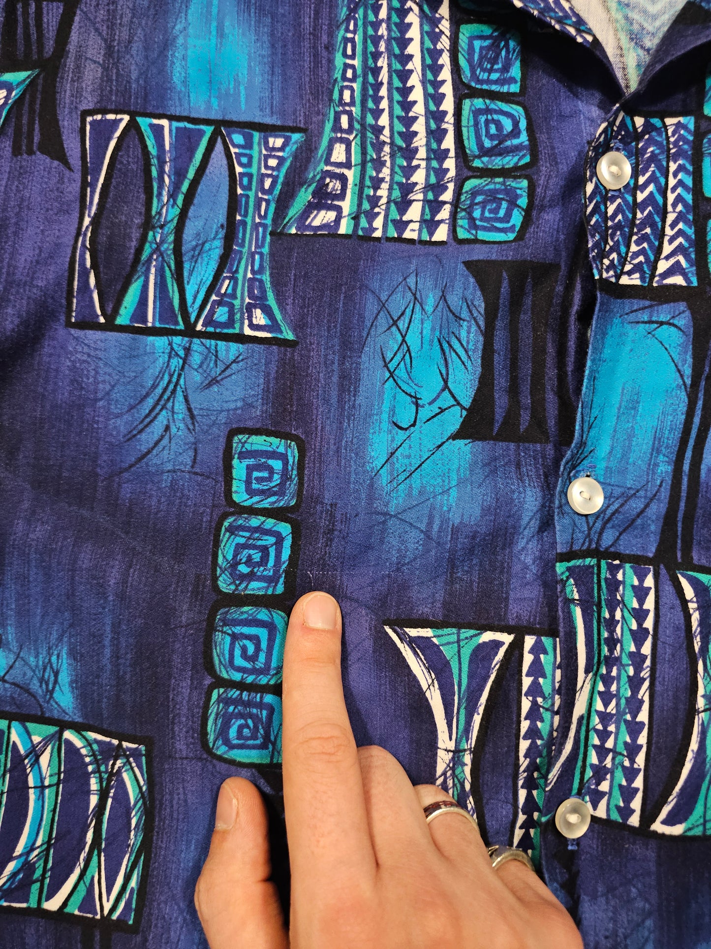 Hawaiian Shirt Vintage 60's Tropicana - Made in USA (M)