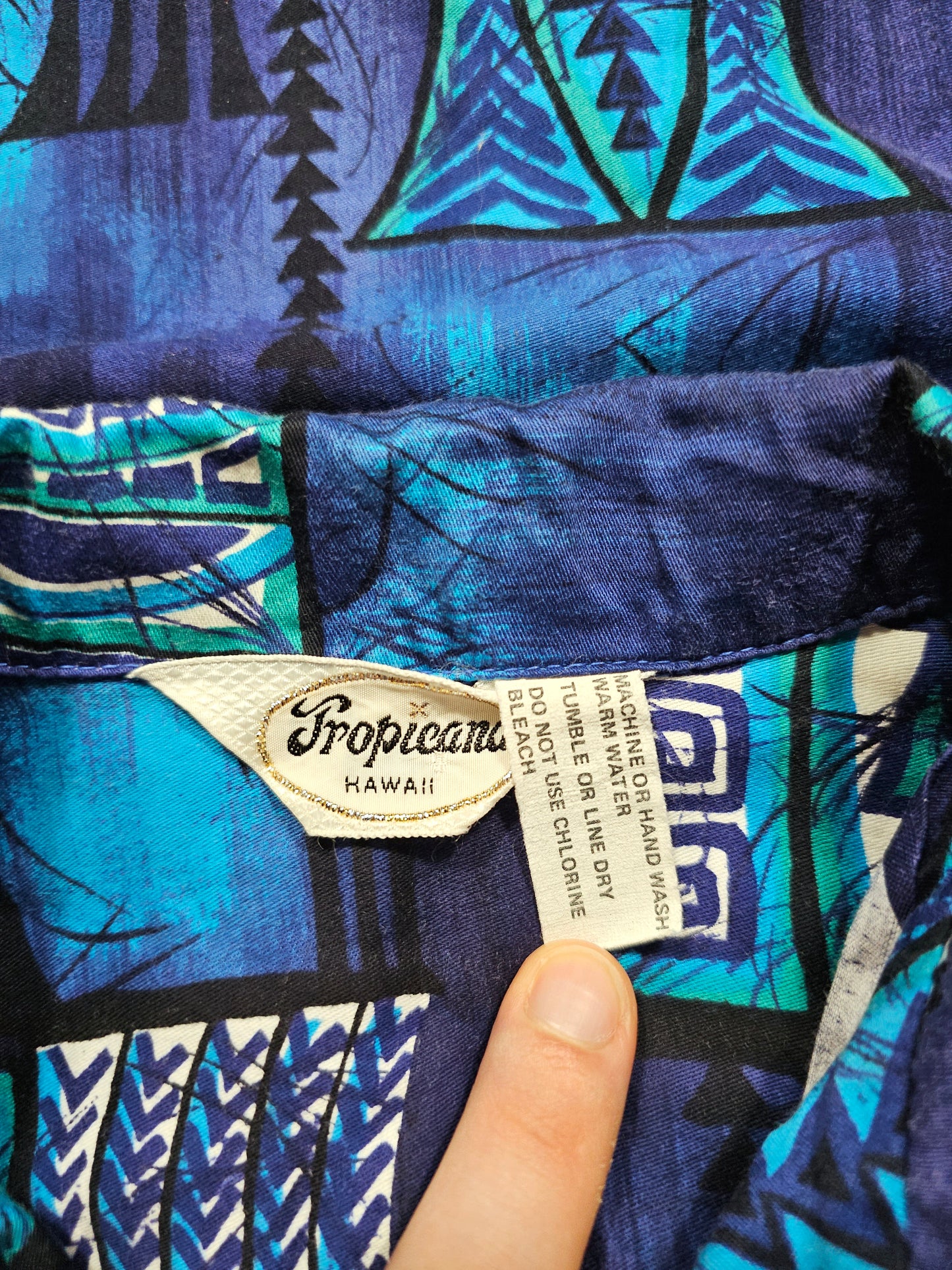 Hawaiian Shirt Vintage 60's Tropicana - Made in USA (M)
