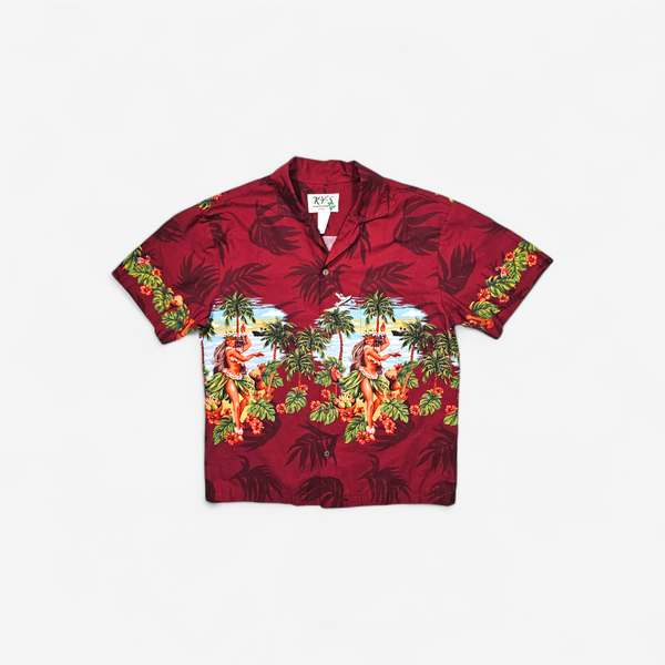 Hawaiian Shirt Vintage KY'S Hula Dancers - Made in USA
