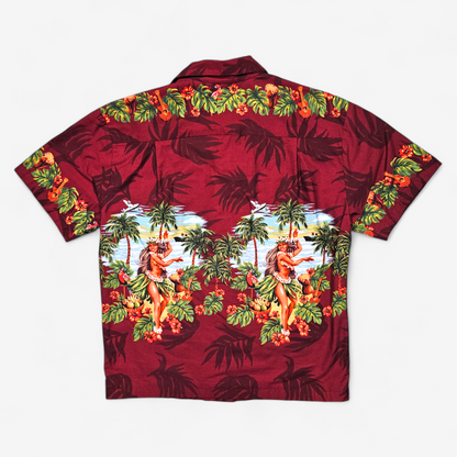 Hawaiian Shirt Vintage KY'S Hula Dancers - Made in USA (M)