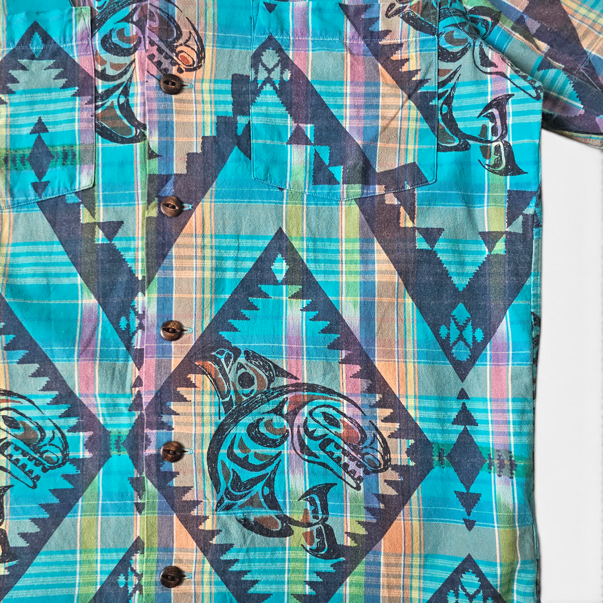 Chemise Polo Ralph Lauren Aztec Camp Collar (S)